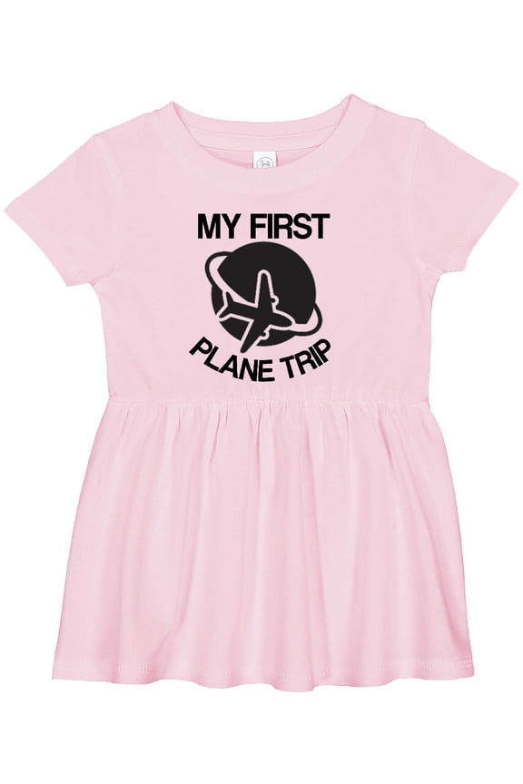 My First Plane Trip Airplane Girls Baby Dress
