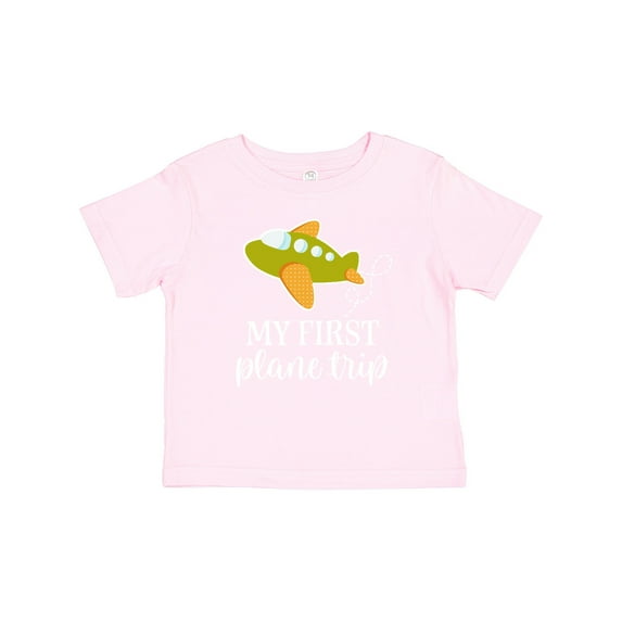 Inktastic My First Plane Trip Airplane Travel Boys or Girls Baby T-Shirt