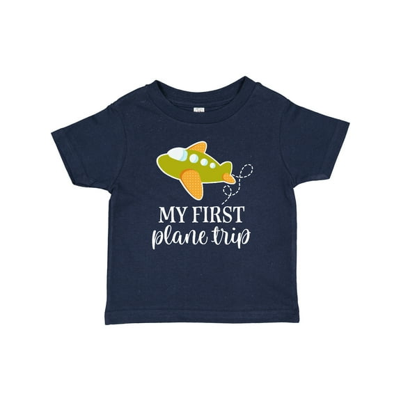 Inktastic My First Plane Trip Airplane Travel Boys or Girls Baby T-Shirt