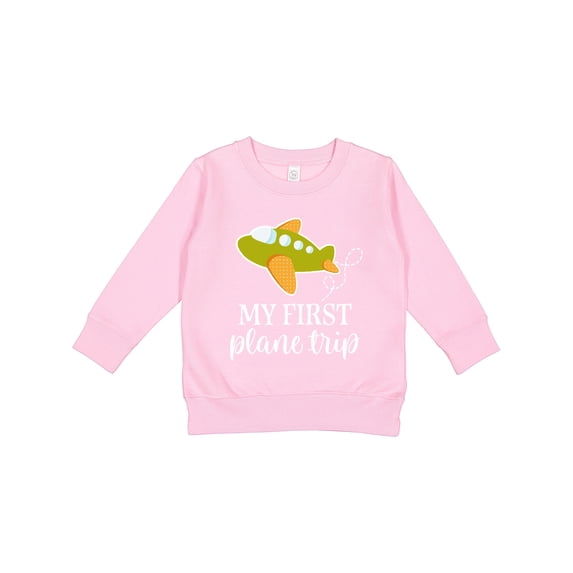 Inktastic My First Plane Trip Airplane Travel Toddler Sweatshirt