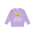 thumbnail image 1 of Inktastic My First Plane Trip Airplane Travel Toddler Sweatshirt, 1 of 4
