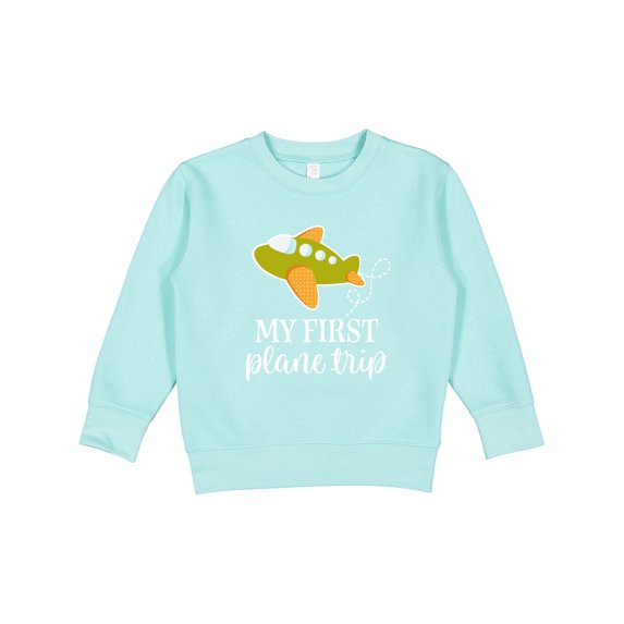 Inktastic My First Plane Trip Airplane Travel Toddler Sweatshirt