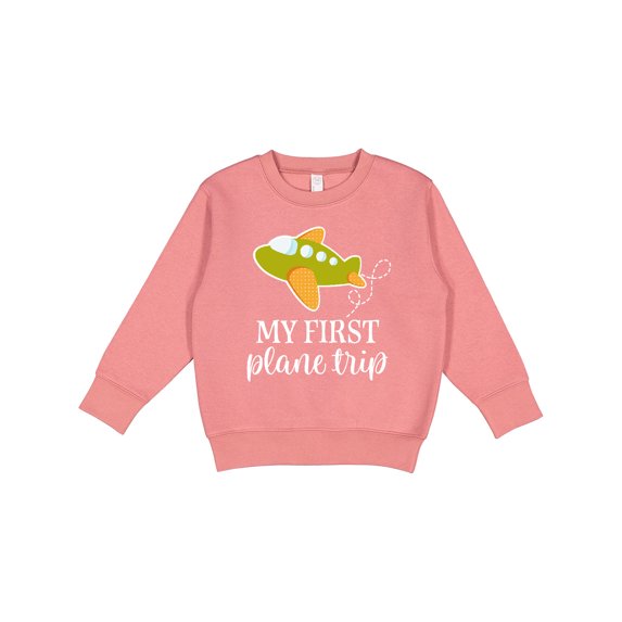 Inktastic My First Plane Trip Airplane Travel Toddler Sweatshirt