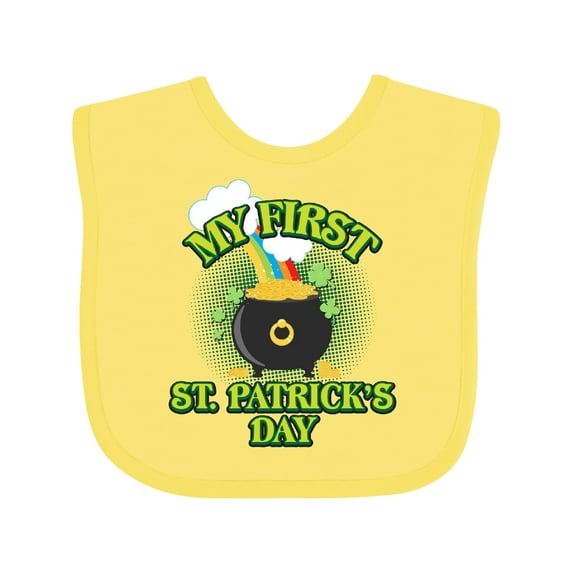 Inktastic My First St. Patrick's Day Boys or Girls Baby Bib