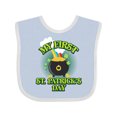 thumbnail image 1 of Inktastic My First St. Patrick's Day Boys or Girls Baby Bib, 1 of 4