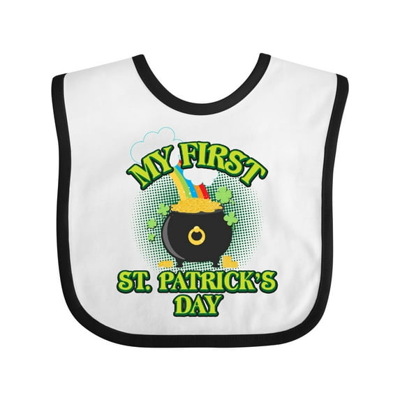 Inktastic My First St. Patrick's Day Boys or Girls Baby Bib
