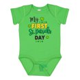 thumbnail image 1 of Inktastic My First St Patrick's Day with Shamrocks Boys or Girls Baby Bodysuit, 1 of 5