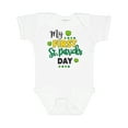thumbnail image 1 of Inktastic My First St Patrick's Day with Shamrocks Boys or Girls Baby Bodysuit, 1 of 5