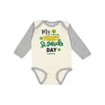 thumbnail image 1 of Inktastic My First St Patrick's Day with Shamrocks Boys or Girls Long Sleeve Baby Bodysuit, 1 of 5