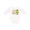 thumbnail image 1 of Inktastic My First St. Patricks Day Leprechaun and Shamrocks Boys or Girls Long Sleeve Baby Bodysuit, 1 of 5