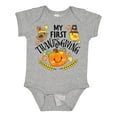 thumbnail image 1 of Inktastic My First Thanksgiving Autumn Birds, Pumpkin Boys or Girls Baby Bodysuit, 1 of 5