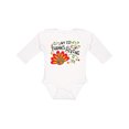 thumbnail image 1 of Inktastic My First Thanksgiving Cute Turkey Boys or Girls Long Sleeve Baby Bodysuit, 1 of 5
