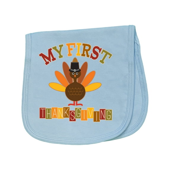 Inktastic My First Thanksgiving Day Turkey Baby Burp Cloth