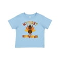 thumbnail image 1 of Inktastic My First Thanksgiving Day Turkey Boys or Girls Baby T-Shirt, 1 of 5