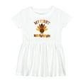 thumbnail image 1 of Inktastic My First Thanksgiving Day Turkey Girls Baby Dress, 1 of 5