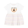 thumbnail image 1 of Inktastic My First Thanksgiving Girls Baby Dress, 1 of 5