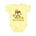 thumbnail image 1 of Inktastic My First Thanksgiving Owl Boys or Girls Baby Bodysuit, 1 of 5