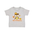 thumbnail image 1 of Inktastic My First Thanksgiving Owl Boys or Girls Baby T-Shirt, 1 of 5