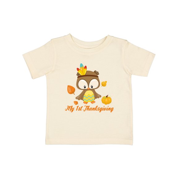 Inktastic My First Thanksgiving Owl Boys or Girls Baby T-Shirt