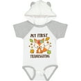 thumbnail image 1 of Inktastic My First Thanksgiving with Fall Fox and Leaves Boys or Girls Baby Bodysuit, 1 of 5