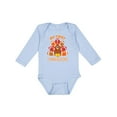 thumbnail image 1 of Inktastic My First Thanksgiving with Football Turkey Boys or Girls Long Sleeve Baby Bodysuit, 1 of 5