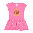 thumbnail image 1 of Inktastic My First Thanksgiving with Football Turkey Gift Baby Girl Dress, 1 of 4