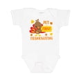 thumbnail image 1 of Inktastic My First Thanksgiving with Turkey and Leaves Boys or Girls Baby Bodysuit, 1 of 5