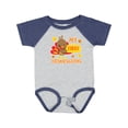 thumbnail image 1 of Inktastic My First Thanksgiving with Turkey and Leaves Boys or Girls Baby Bodysuit, 1 of 5