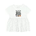 thumbnail image 1 of Inktastic My First Trip to the Zoo Cute Animals Girls Baby Dress, 1 of 5