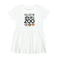 thumbnail image 1 of Inktastic My First Trip to the Zoo Cute Animals Girls Baby Dress, 1 of 5