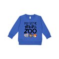 thumbnail image 1 of Inktastic My First Trip to the Zoo Cute Animals Toddler Sweatshirt, 1 of 4