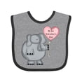 thumbnail image 1 of Inktastic My First Valentine's Day Boys or Girls Baby Bib, 1 of 4