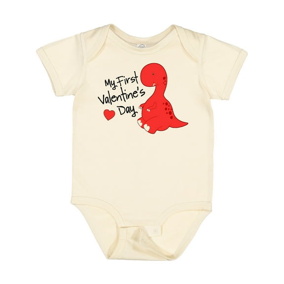 Inktastic My First Valentine's Day Boys or Girls Baby Bodysuit