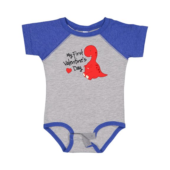 Inktastic My First Valentine's Day Boys or Girls Baby Bodysuit