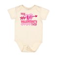 thumbnail image 1 of Inktastic My First Valentine's Day with Pink Heart and Arrow Boys or Girls Baby Bodysuit, 1 of 5