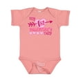 thumbnail image 1 of Inktastic My First Valentine's Day with Pink Heart and Arrow Boys or Girls Baby Bodysuit, 1 of 5