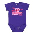 thumbnail image 1 of Inktastic My First Valentine's Day with Pink Heart and Arrow Boys or Girls Baby Bodysuit, 1 of 5
