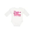 thumbnail image 1 of Inktastic My First Valentine's Day with Pink Heart and Arrow Boys or Girls Long Sleeve Baby Bodysuit, 1 of 5