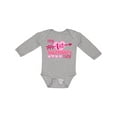 thumbnail image 1 of Inktastic My First Valentine's Day with Pink Heart and Arrow Boys or Girls Long Sleeve Baby Bodysuit, 1 of 5