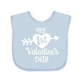 thumbnail image 1 of Inktastic My First Valentine's Day with White Heart and Arrow Boys or Girls Baby Bib, 1 of 4