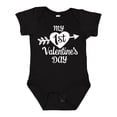 thumbnail image 1 of Inktastic My First Valentine's Day with White Heart and Arrow Boys or Girls Baby Bodysuit, 1 of 5