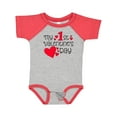 thumbnail image 1 of Inktastic My First Valentines Day Red Hearts Boys or Girls Baby Bodysuit, 1 of 5