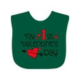 thumbnail image 1 of Inktastic My First Valentines Day Red Hearts and Arrow Boys or Girls Baby Bib, 1 of 4