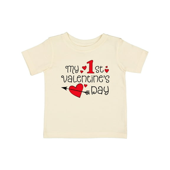 Inktastic My First Valentines Day Red Hearts and Arrow Boys or Girls Baby T-Shirt