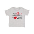 thumbnail image 1 of Inktastic My First Valentines Day Red Hearts and Arrow Boys or Girls Baby T-Shirt, 1 of 5