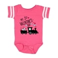 thumbnail image 1 of Inktastic My First Valentines Day Train Boys or Girls Baby Bodysuit, 1 of 5