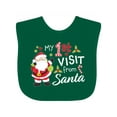 thumbnail image 1 of Inktastic My First Visit from Santa Boys or Girls Baby Bib, 1 of 4
