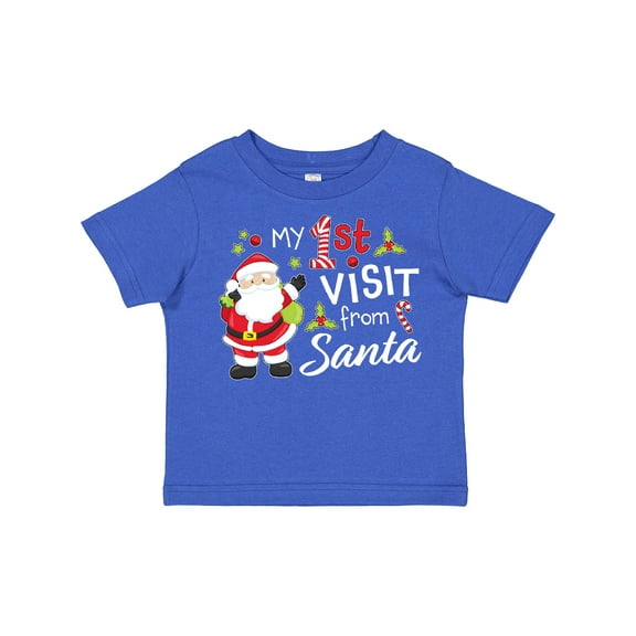 Inktastic My First Visit from Santa Boys or Girls Toddler T-Shirt