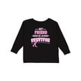 thumbnail image 1 of Inktastic My Friend is a Survivor Breast Cancer Awareness Boys or Girls Long Sleeve Toddler T-Shirt, 1 of 5