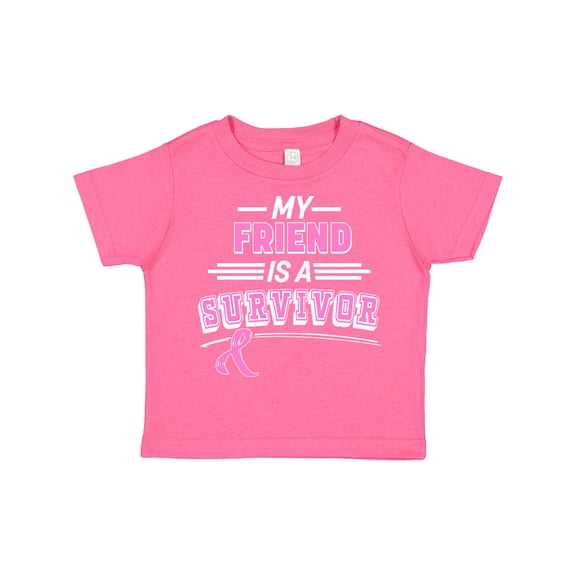 Inktastic My Friend is a Survivor Breast Cancer Awareness Boys or Girls Toddler T-Shirt